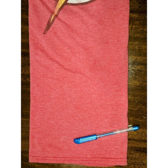 DC Comics Flash Logo T-Shirt Men’s XL Red Graphic Tee Superhero Cotton Blend - Picture 5 of 6